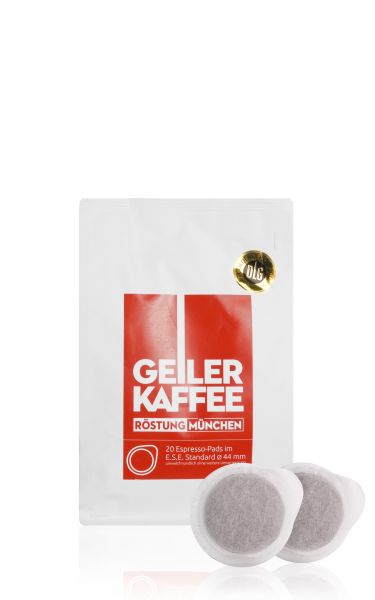 GEILER KAFFEE München ESE Pads - 20 Stück