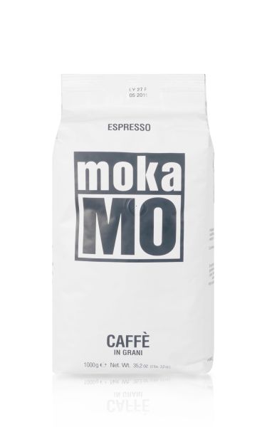 MokaMO Dolce Espresso 1kg Bohnen - weißer Beutel