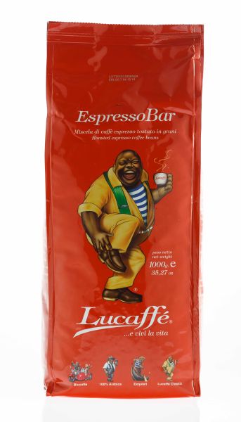 Lucaffe Espresso Bar (rot) 1 Bag je 1kg, Bohne
